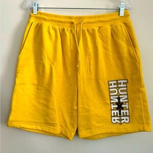 HUNTER HUNTER - Men's Anime Elastic Waist, Pull On Shorts - Size Medium - Yellow